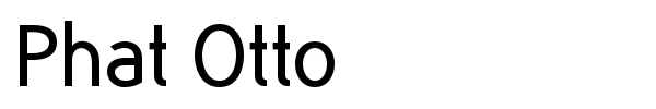 Phat Otto font preview